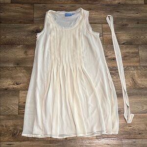 Simply Vera Vera Wang Cream Pleated Dress